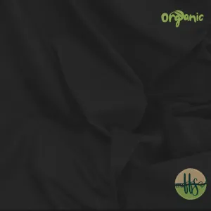 Black - ORGANIC Cotton Spandex-245g