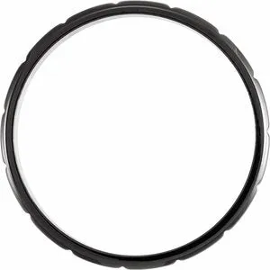Black PVD Titanium Grooved Band T52135 - 6 mm