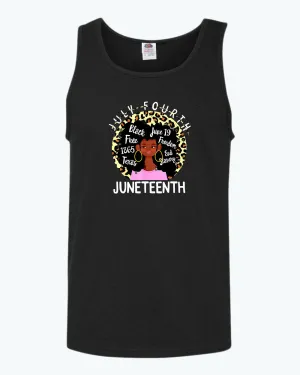 Black queen freedom tank top juneteenth tank tops