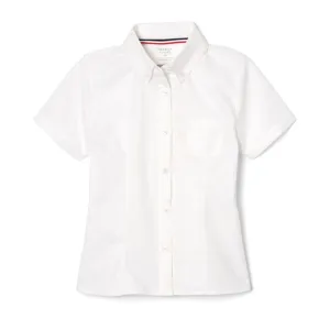 Blouse, Oxford White S/S Girls
