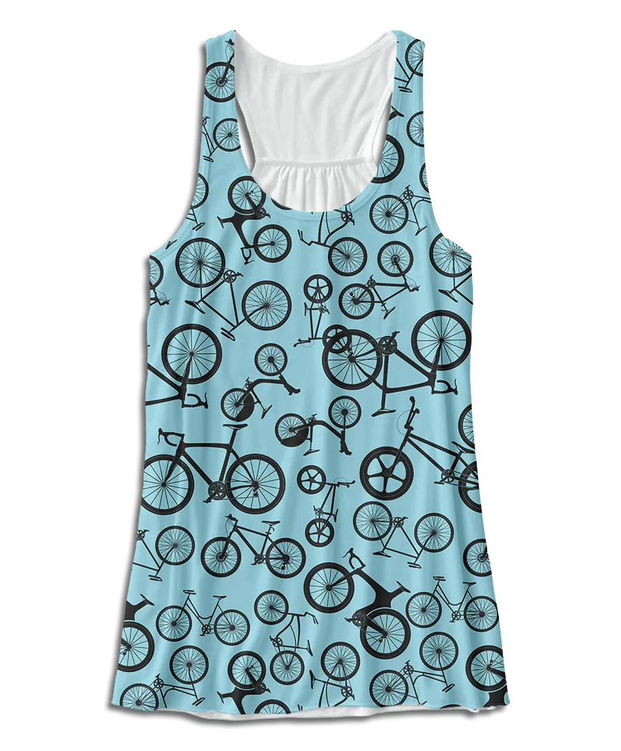 Blue Bikes Racerback Tank Top