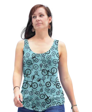 Blue Bikes Racerback Tank Top