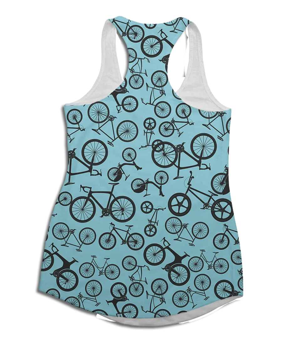 Blue Bikes Racerback Tank Top