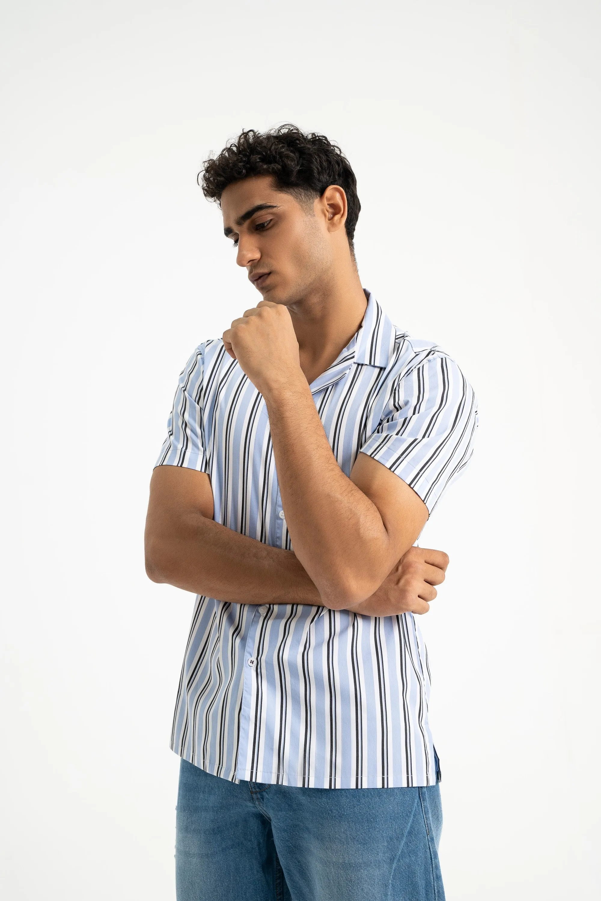 Blue Digital Printed Shirt
