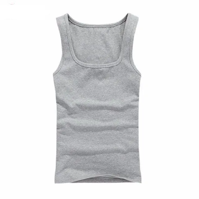 Bodybuilder Square Collar Stringer Vest