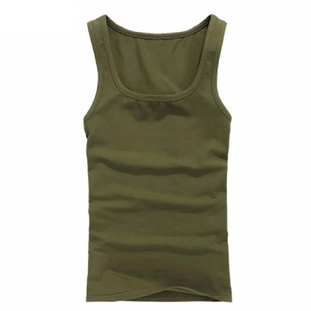 Bodybuilder Square Collar Stringer Vest