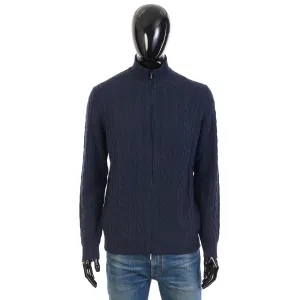 Bomber In Supersoft Pirate Blue Baby Cashmere
