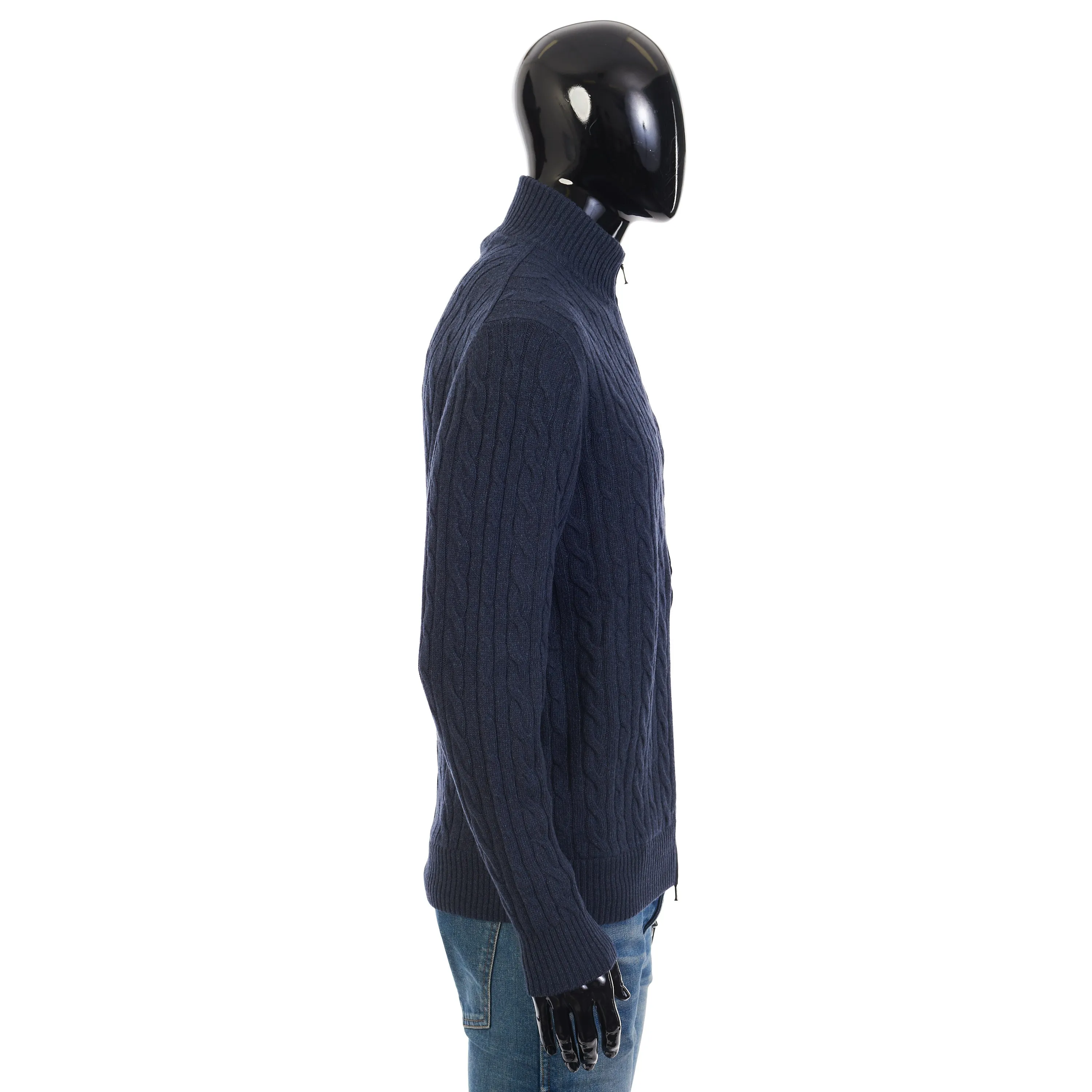 Bomber In Supersoft Pirate Blue Baby Cashmere