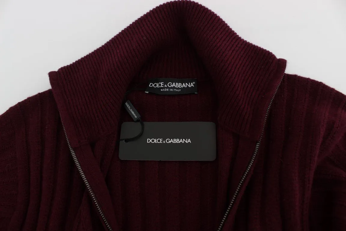 Bordeaux Knitted Cashmere Sweater