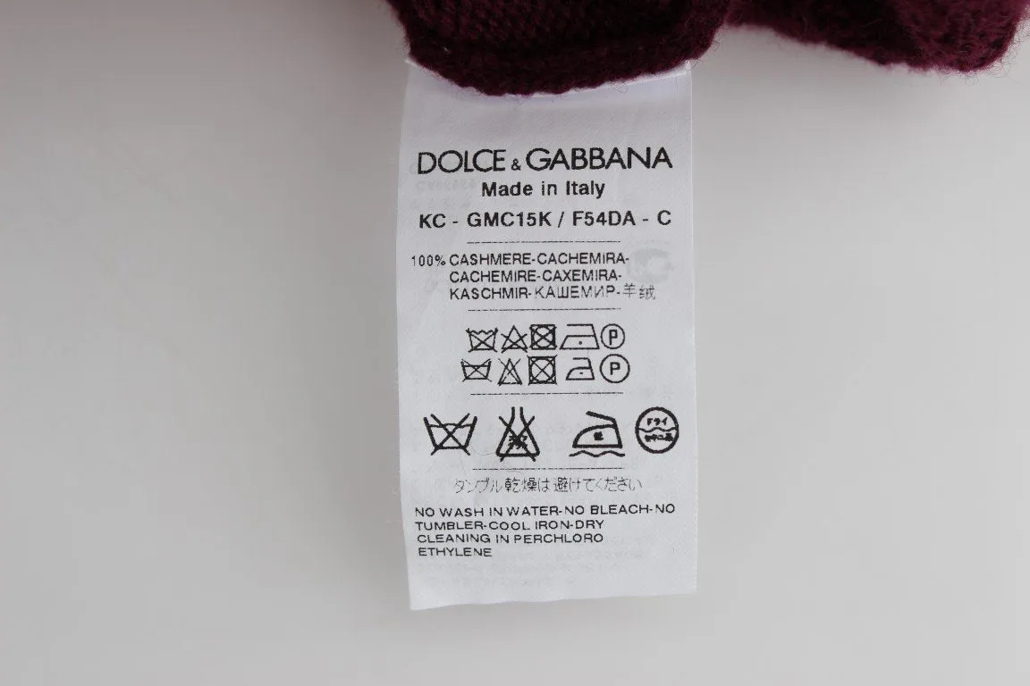 Bordeaux Knitted Cashmere Sweater
