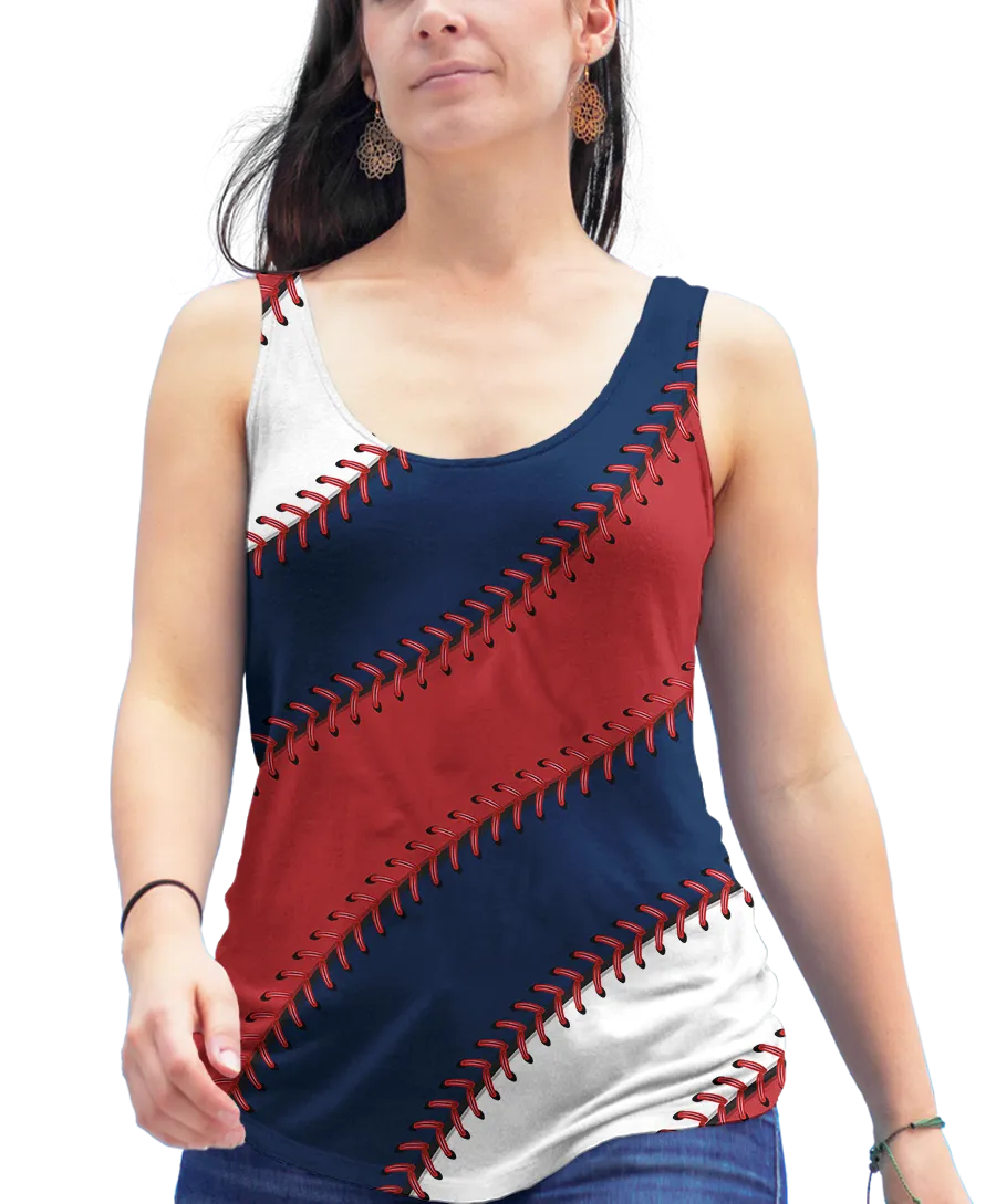 Boston Ball Stitch Racerback Tank Top