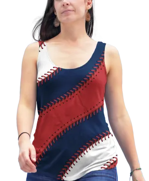 Boston Ball Stitch Racerback Tank Top