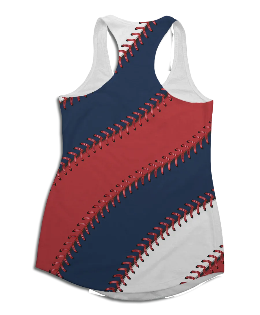 Boston Ball Stitch Racerback Tank Top
