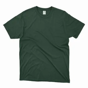 Bottle Green Plain T-Shirt
