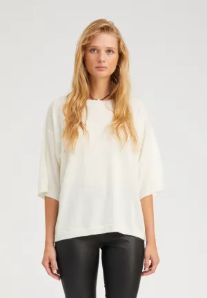 Boxy T-Shirt in Chalk