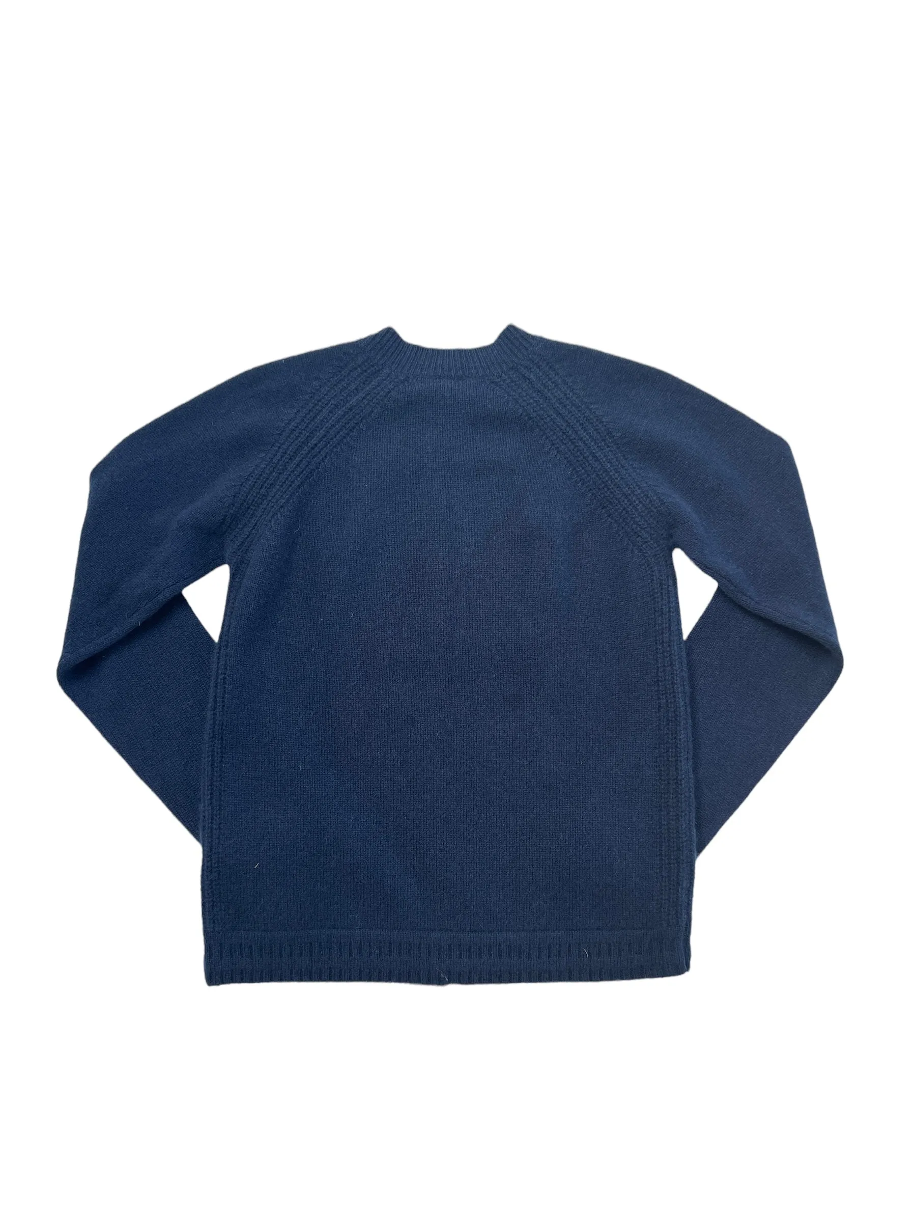 Boys Navy Cashmere Cardigan - 12
