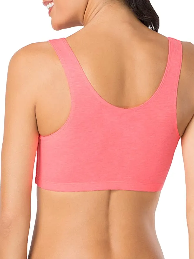 Brand new Fruit of the Loom Women's Built-Up Sports Tank Bra, Sz 42! Popsicle Pink