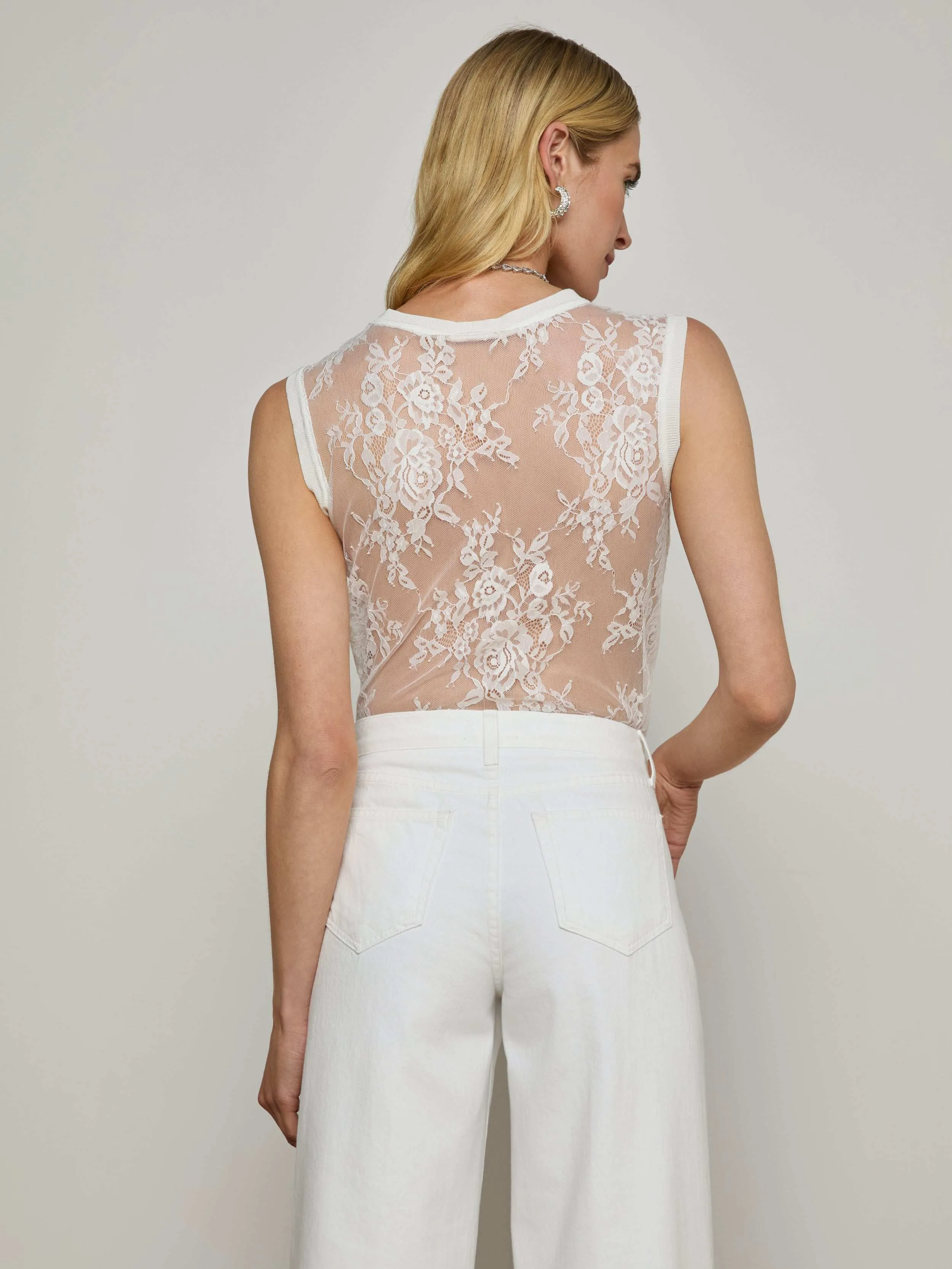 Brax Floral Lace Tank