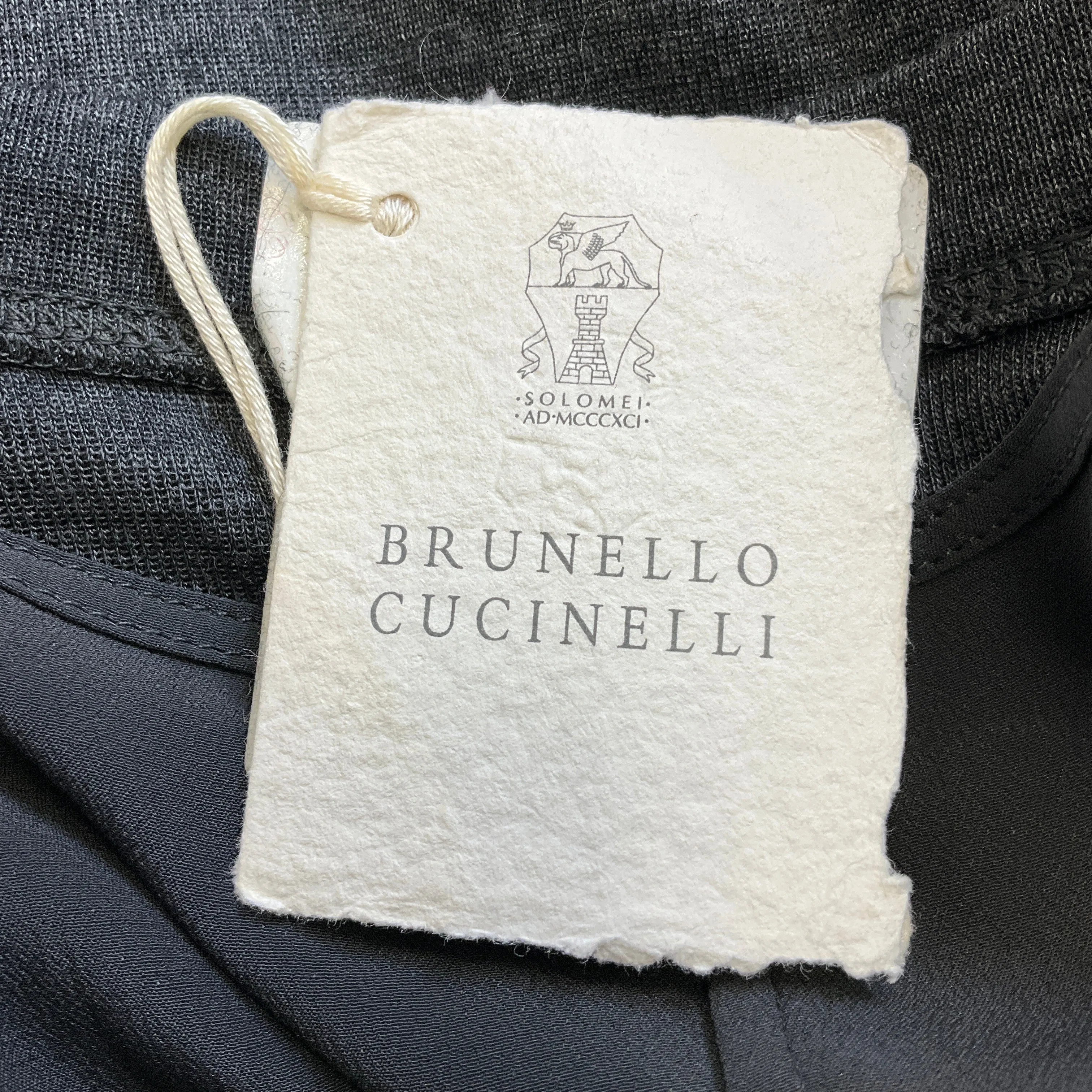 Brunello Cucinelli Charcoal Grey / Black Mesh Tulle Hem Sleeveless Wool Top