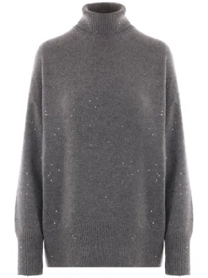Brunello Cucinelli Sweaters Grey