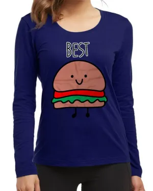 Burger High New Fashion Navy Blue Excellent Quality High Graphic Full T-SHirt