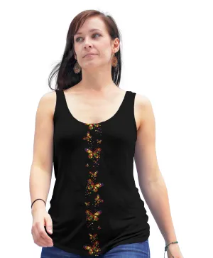 Butterflies And Hearts Racerback Tank Top