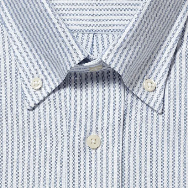 Button Down Oxford Blue Stripe - Classic