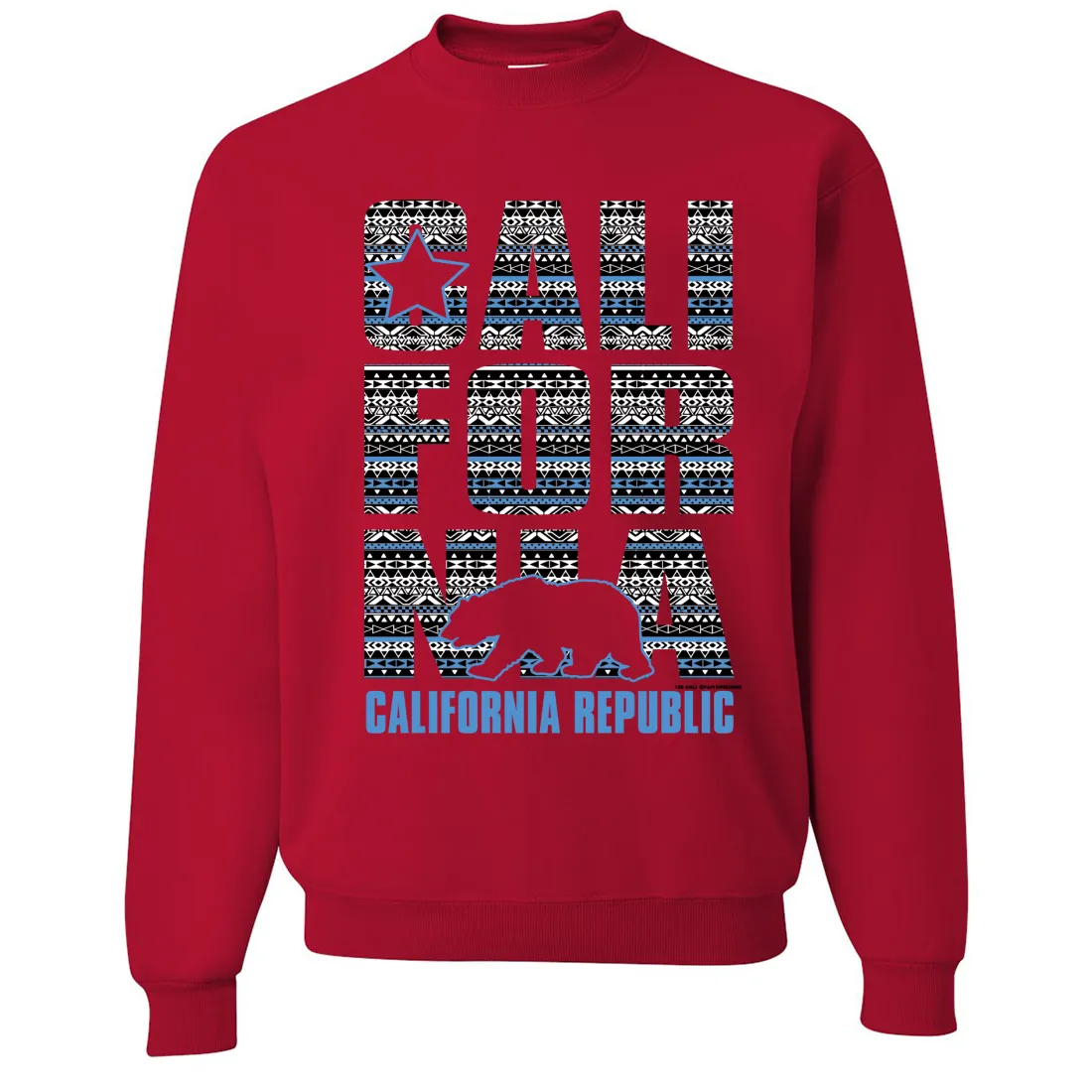 California Republic Tribal Aztec Crewneck Sweatshirt