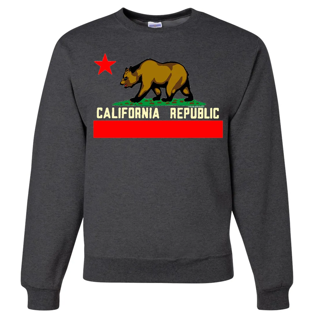 California State Flag Borderless Crewneck Sweatshirt