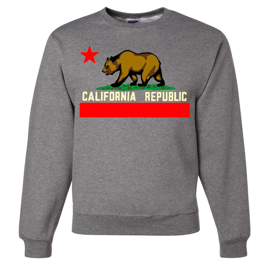 California State Flag Borderless Crewneck Sweatshirt