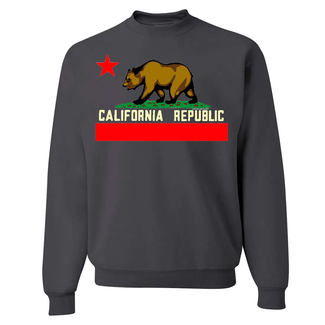 California State Flag Borderless Crewneck Sweatshirt