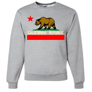 California State Flag Borderless Crewneck Sweatshirt