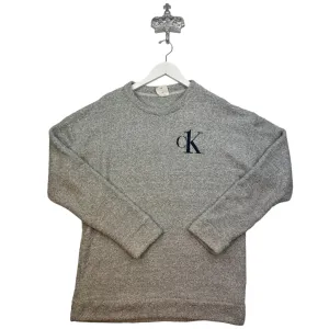 CALVIN KLEIN “FUZZ” CREWNECK - (XL)