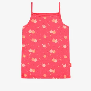 Camisole rose à motifs de planètes, enfant || Pink camisole with planet all over print, child