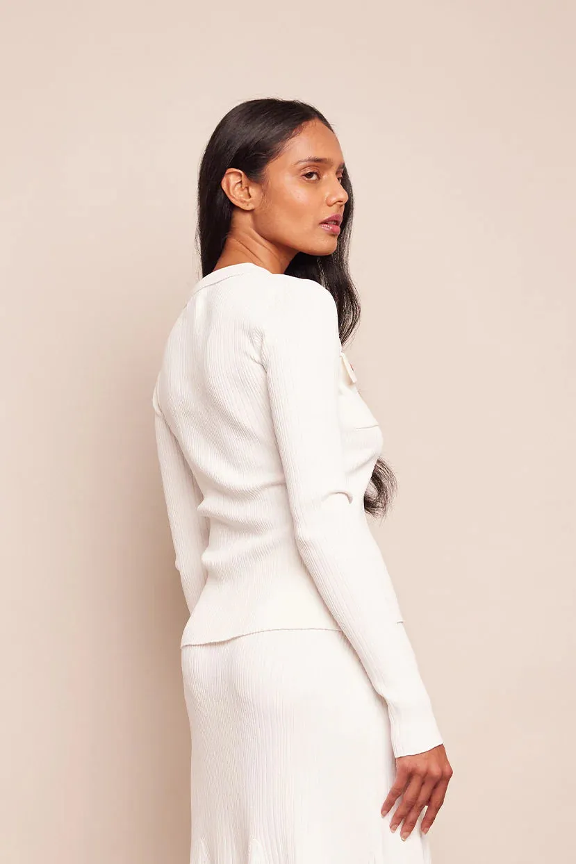 Cara Cara - Belleport Top in Ivory