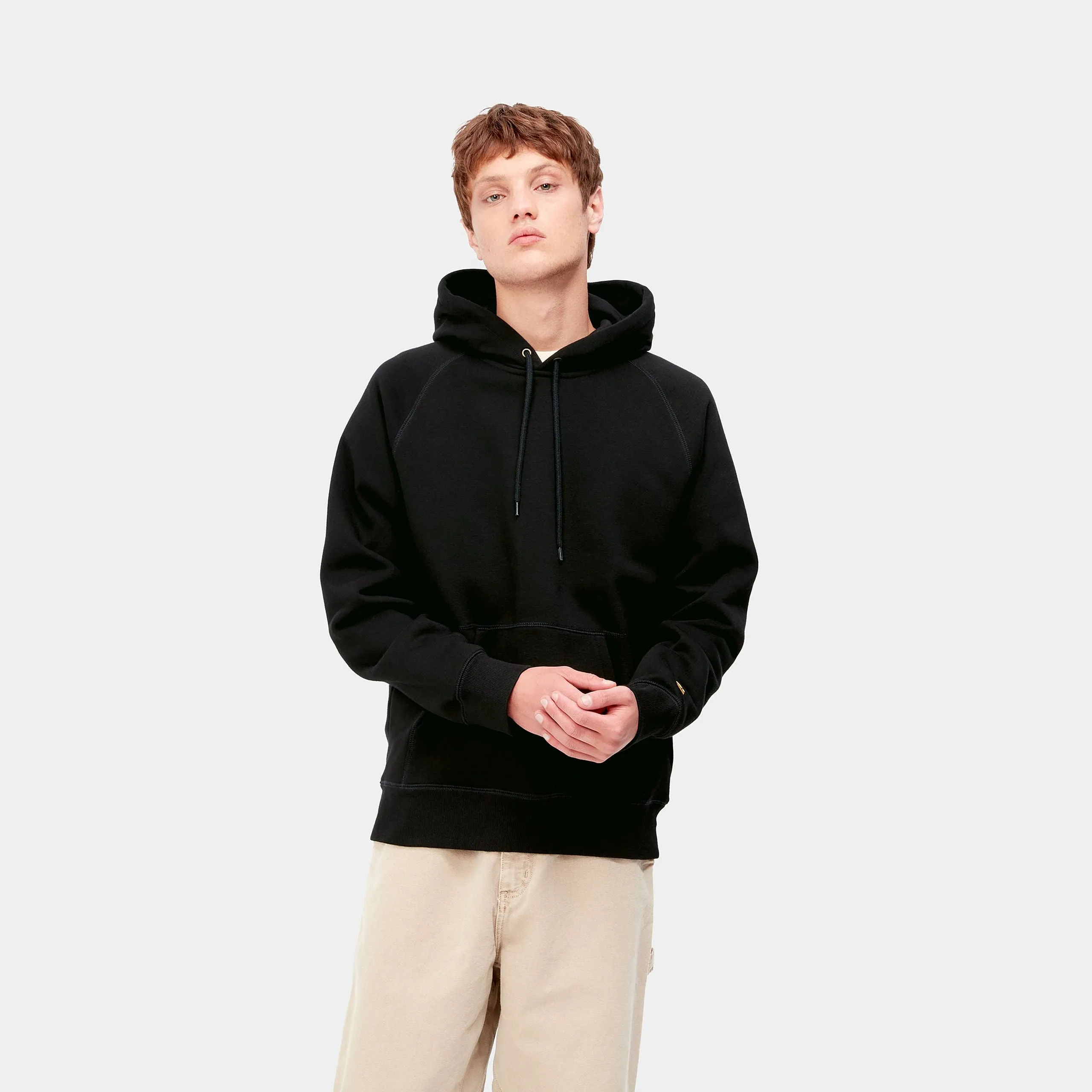 Carhartt WIP Hooded Chase Sweatshirt - Black
