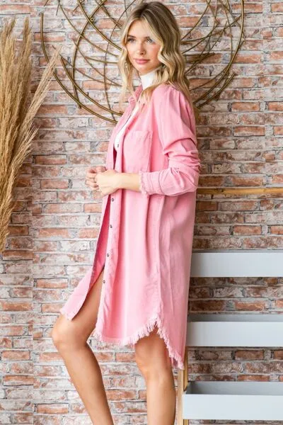 Casey Button-Up Shirt Dress