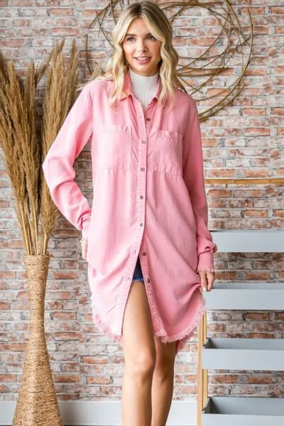 Casey Button-Up Shirt Dress