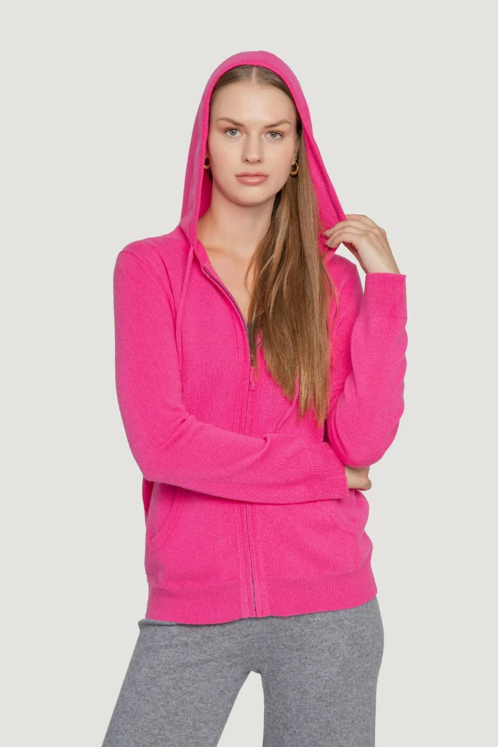 Cashmere Zip Hoodie