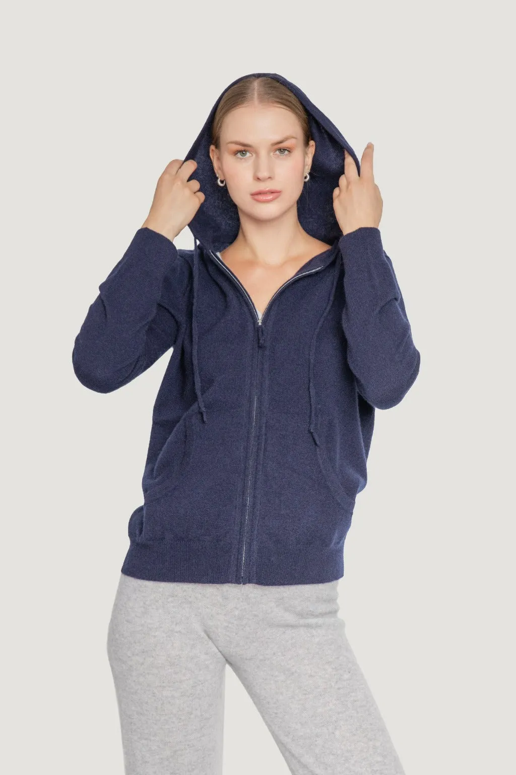 Cashmere Zip Hoodie
