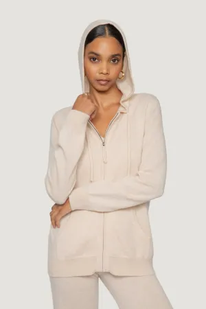 Cashmere Zip Hoodie