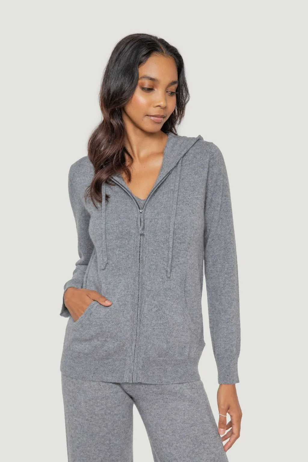 Cashmere Zip Hoodie