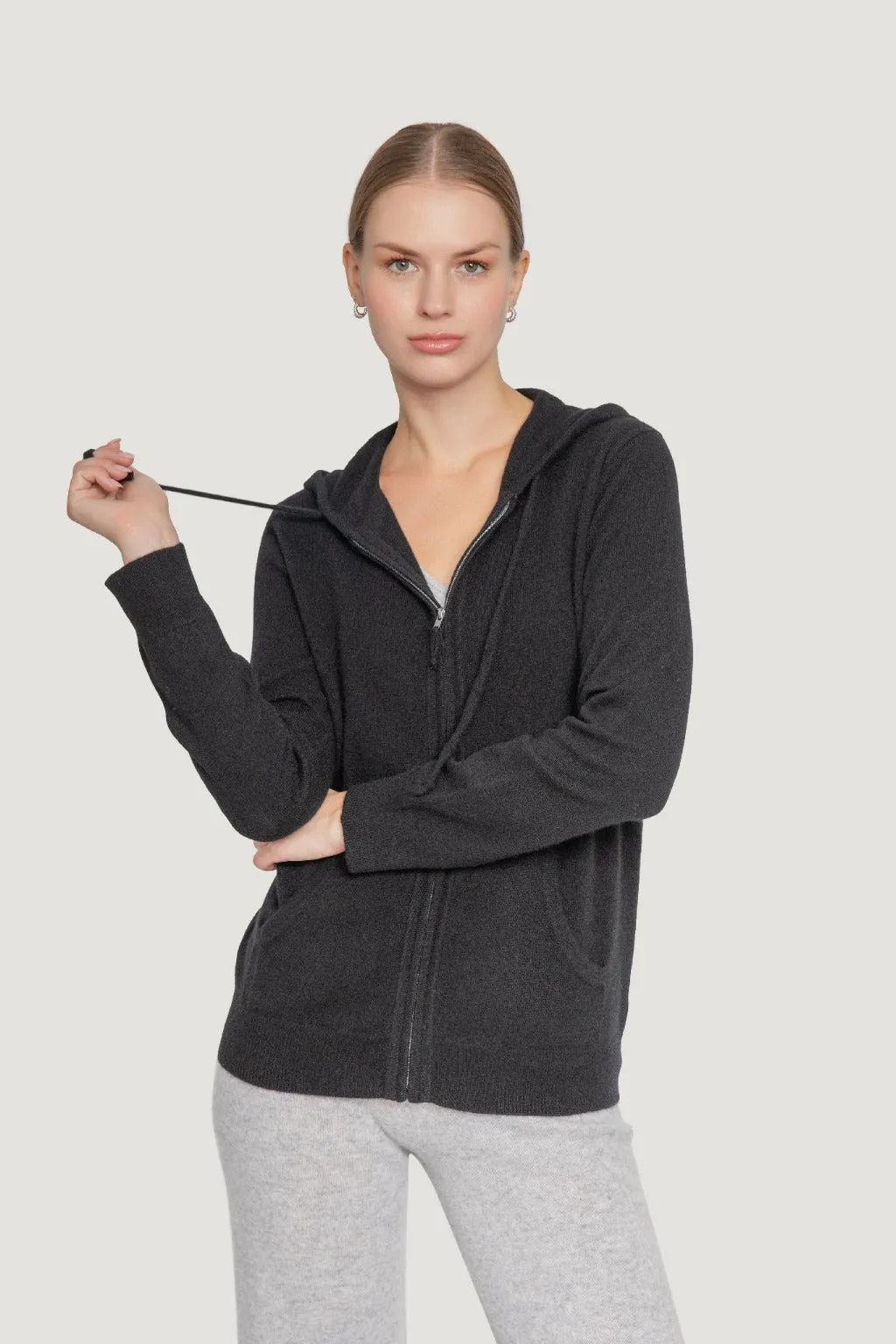 Cashmere Zip Hoodie