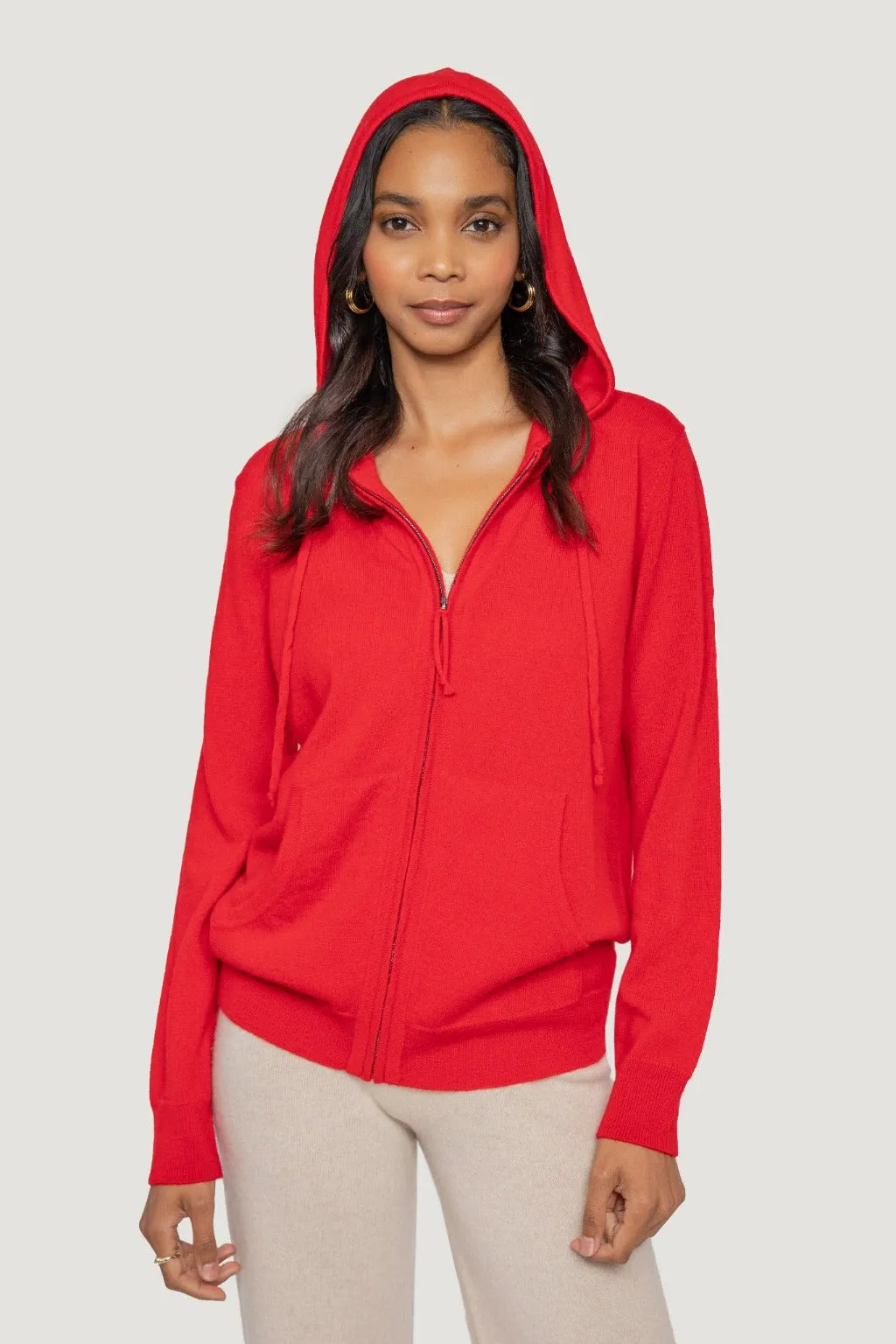 Cashmere Zip Hoodie