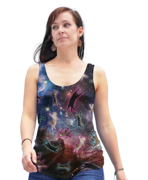 Cat Galaxy Racerback Tank Top