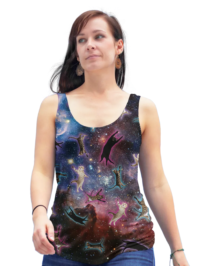 Cat Galaxy Racerback Tank Top