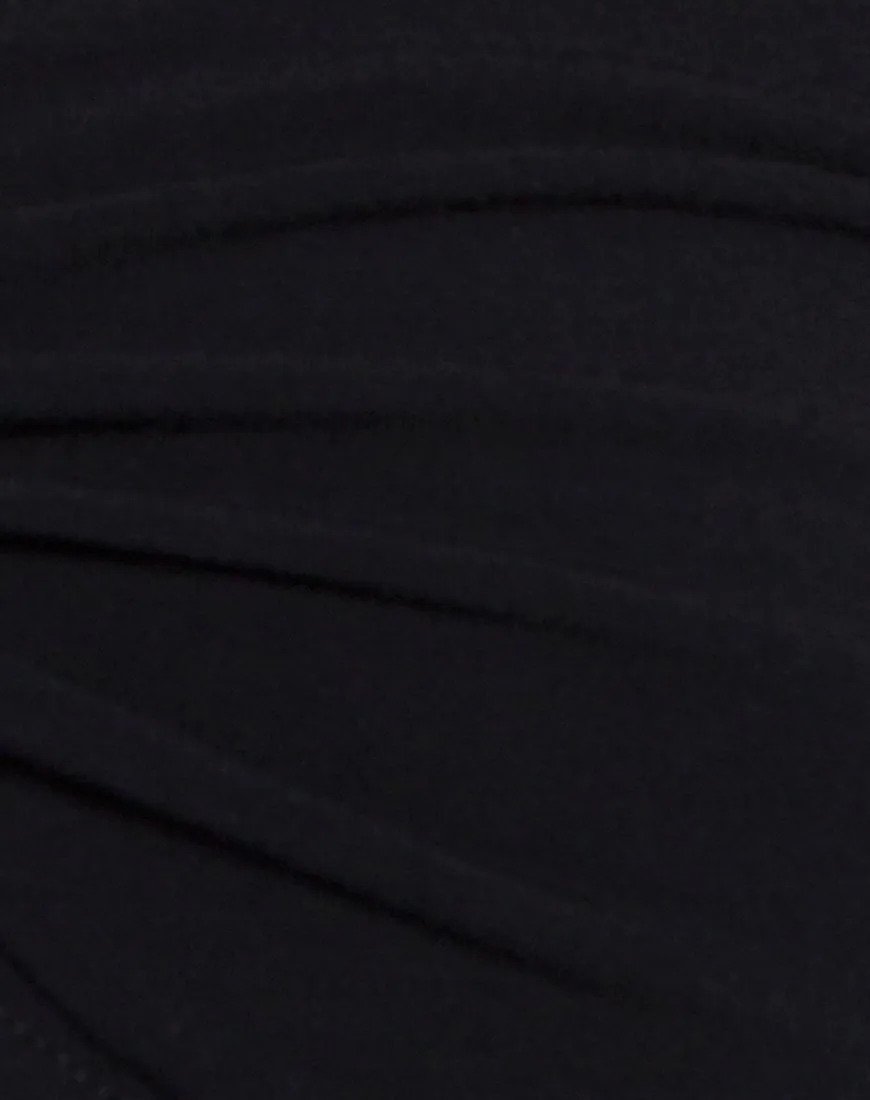 Chateau Crop Top in Black