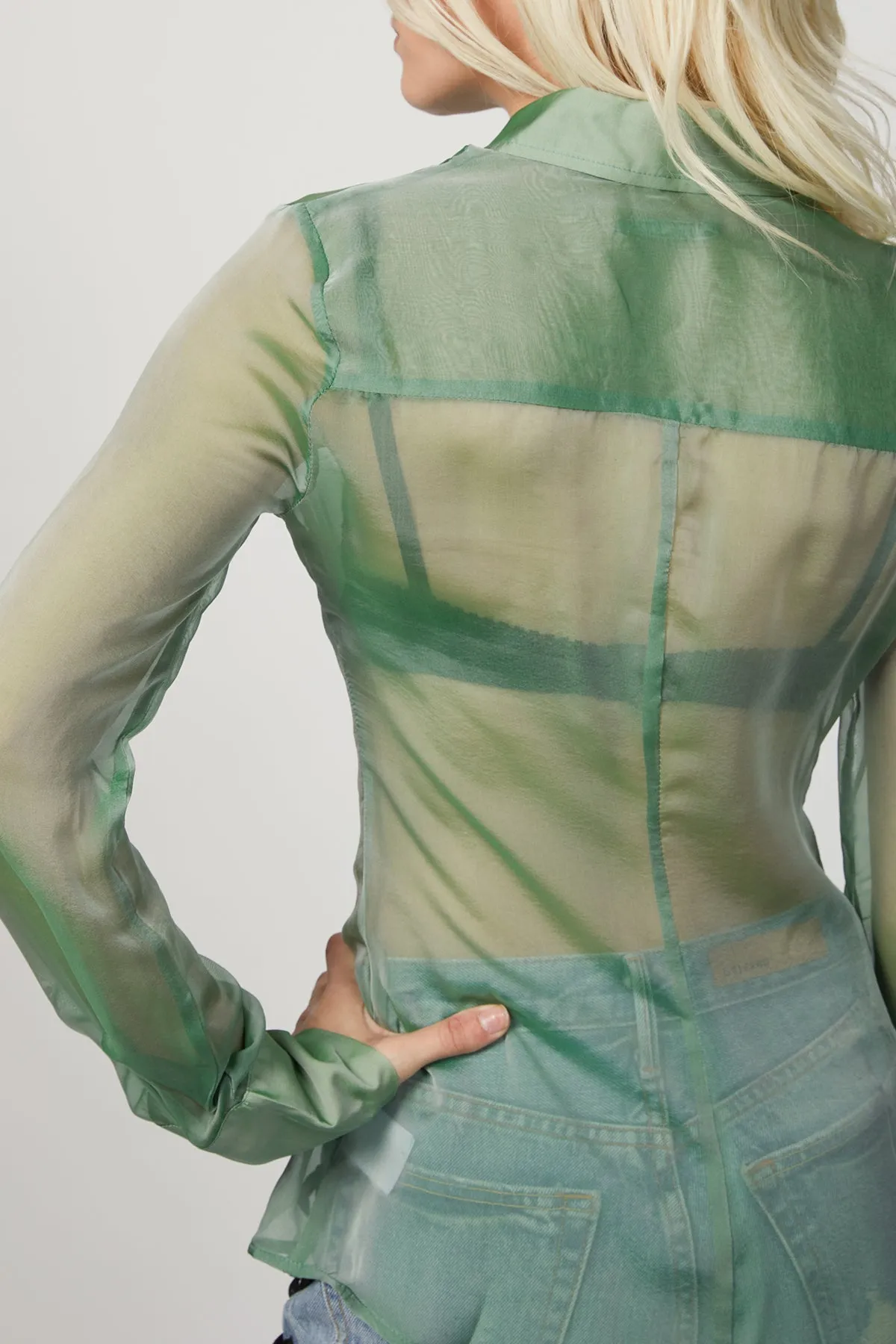 CHIFFON SLIM SHIRT