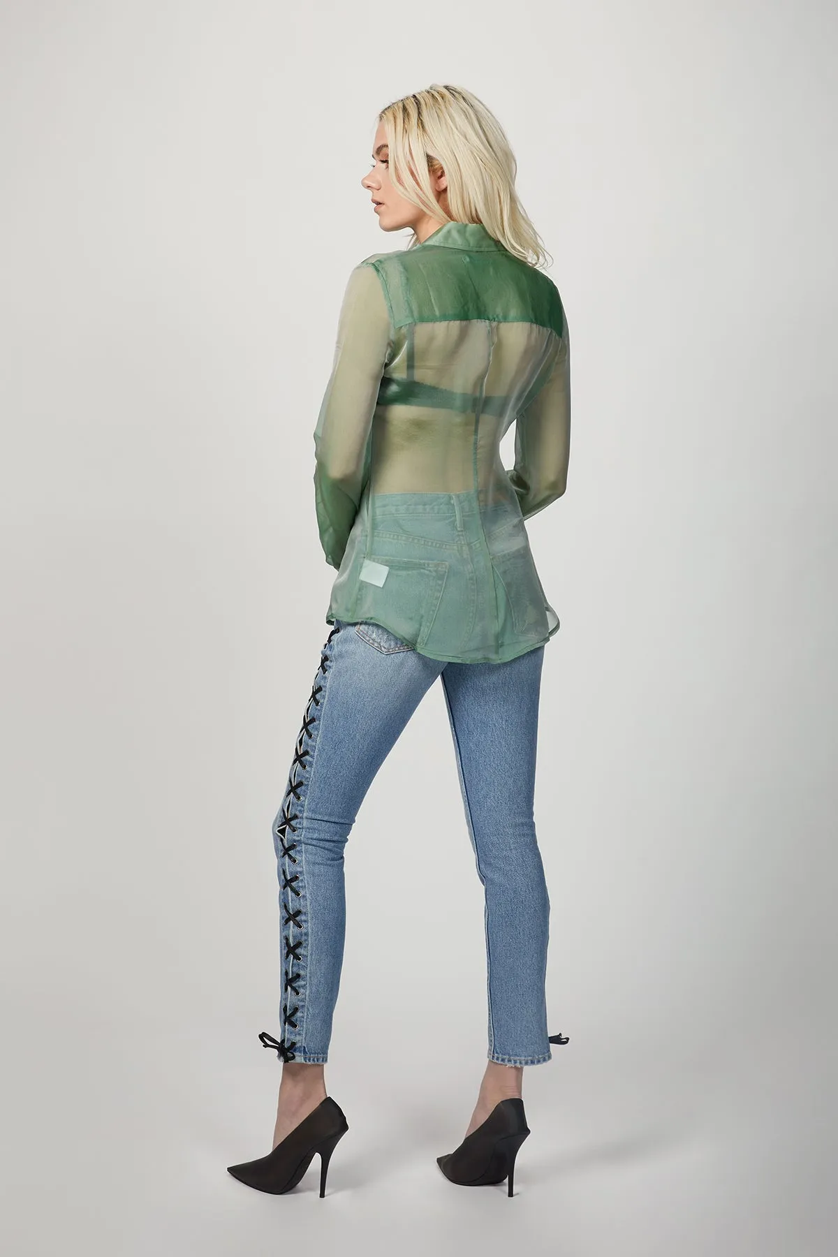 CHIFFON SLIM SHIRT