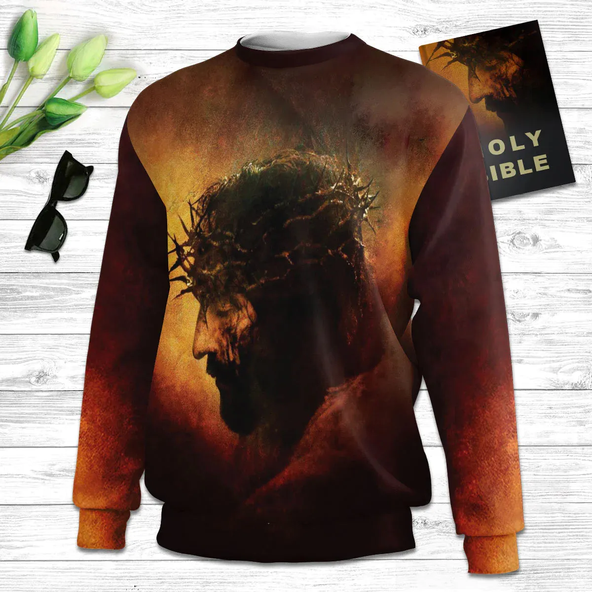 Christianartbag 3D Sweater, Be Still And Know That I Am God, Unisex Sweater, Christmas Gift.